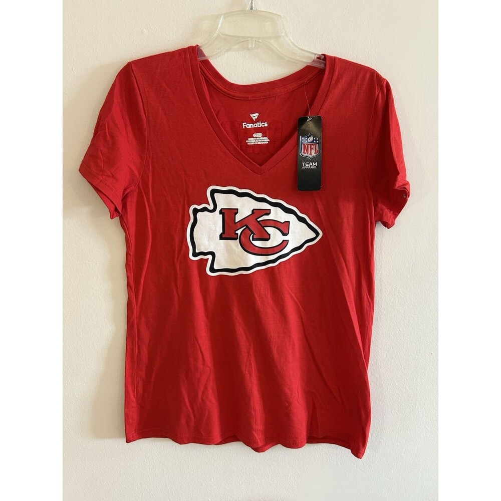 NEW! Fanatics Women's Kansas City Chiefs Red Short Sleeve Shirt Size M